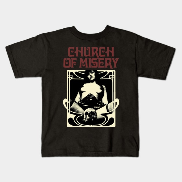 Church Of Misery Band Kids T-Shirt by Aleey